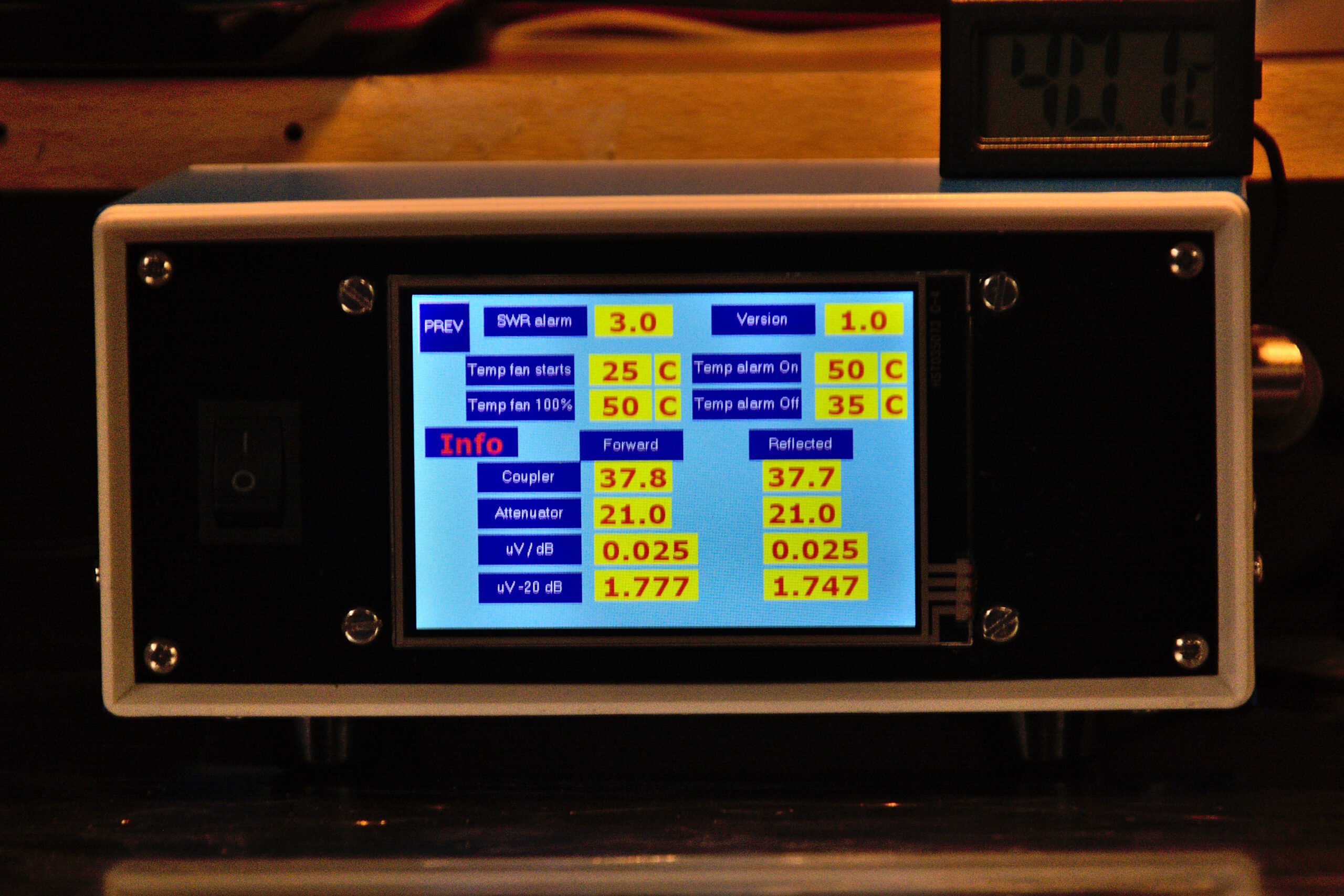 SWR + Power meter with TFT screen Version III The PA3CSG website